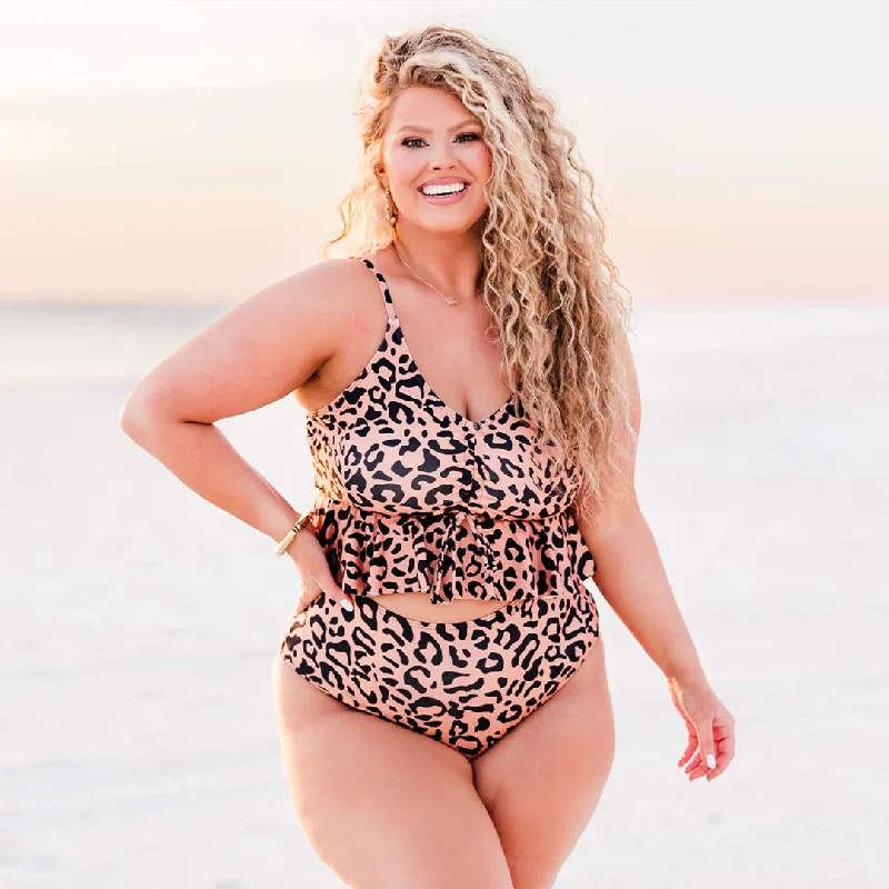 All Summer Long Swim Bottom, Leopard