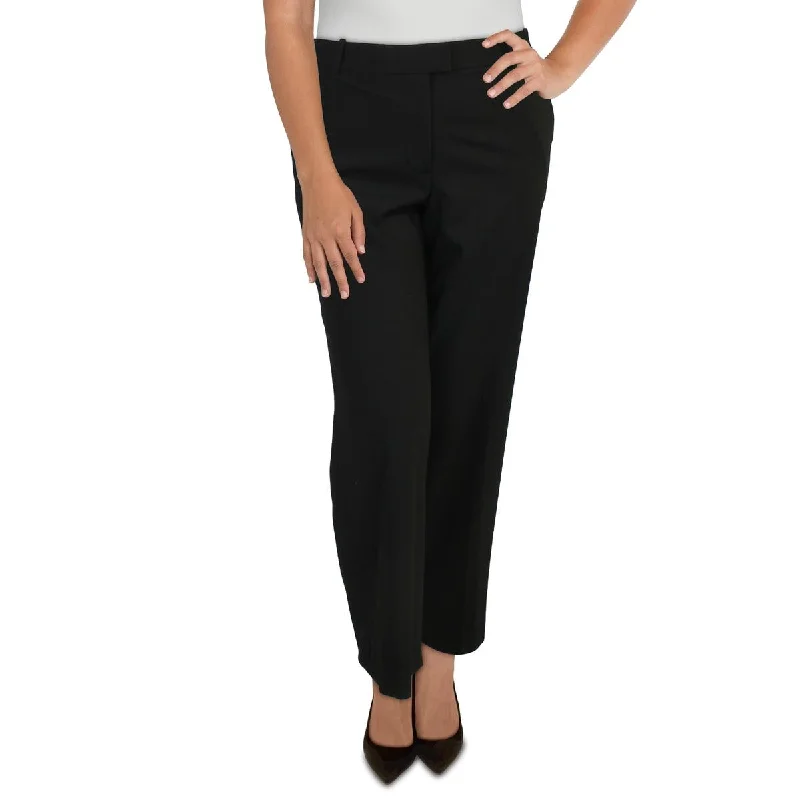 The Chelsea Womens Flat Front Work Wide Leg Pants