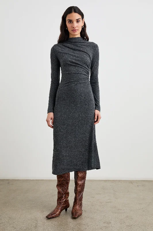 MARGARET DRESS - CHARCOAL