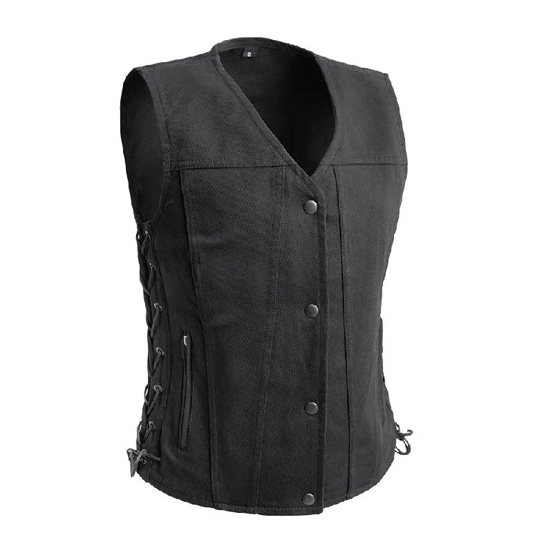 Tiff Women's Motorcycle Twill Vest