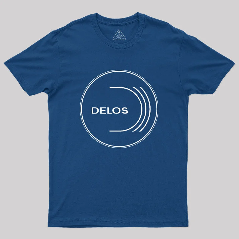Westworld Delos Logo Nerd T-Shirt Australian Beach