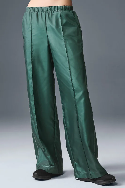 Afterglow Wide Leg Track Pant - Winter Ivy