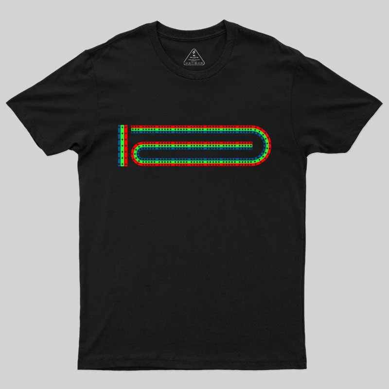 Cribbage Board 3 Track T-Shirt Modern Women's Tech