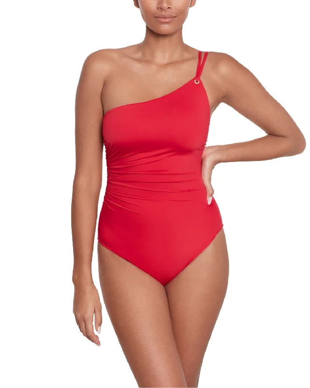 2024 Ralph Lauren Beach Club Solids One Shoulder One Piece - 20201004