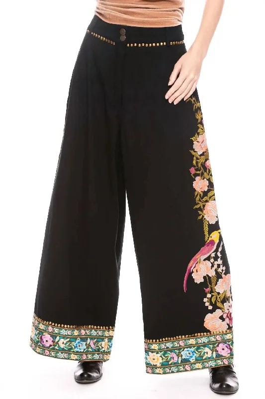 Something Magical Wide Leg Pants In Black