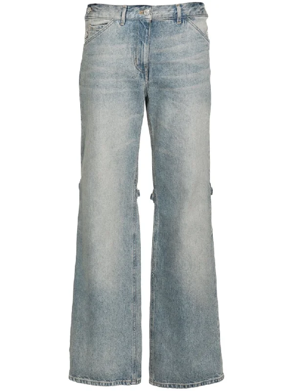 Courreges Pre Women's Jeans Clear blue