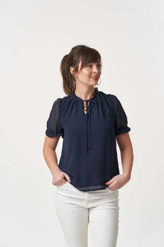 Sew Over It Freia Blouse Monochromatic Office Style