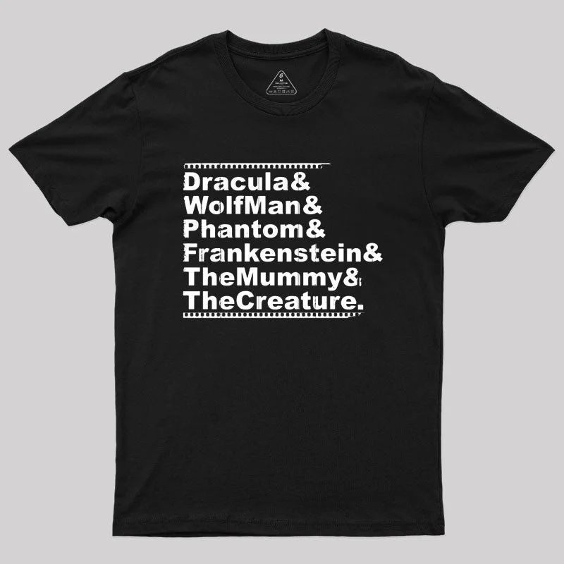 Monster List T-Shirt Classic Women's Pin - striped