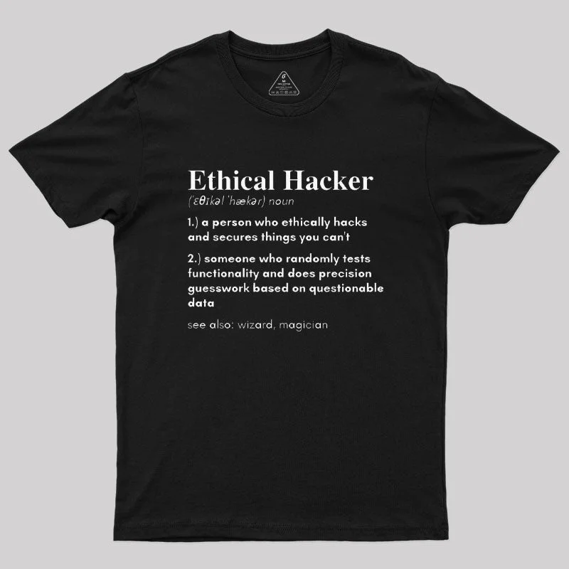 Definition of an Ethical Hacker T-Shirt Hip Women's Retro