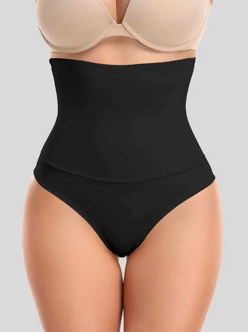 Nami Hourglass Super Curve Full Size Lace Detail Shapewear Shorts | Black or Ivory