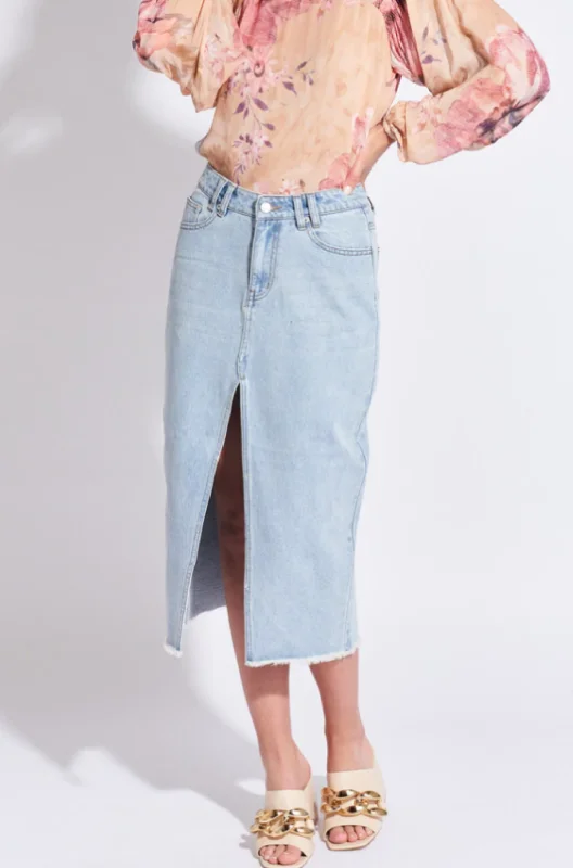 Somewhere Denim Skirt