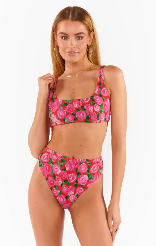 Sanibel Top ~ Rosie Blooms Micro Rib