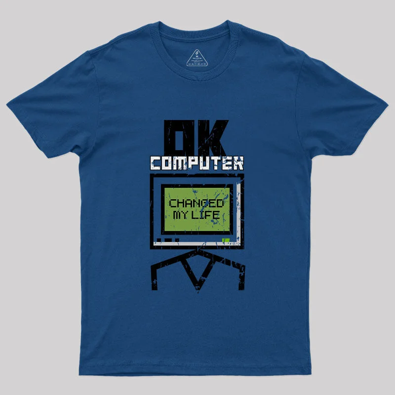 Ok Computer T-Shirt Sleek Women's Metallic