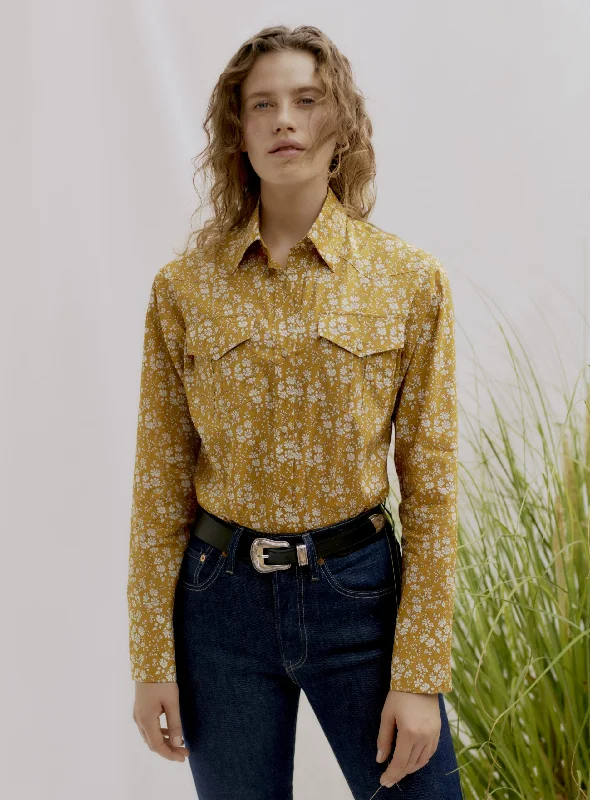 Liberty Sewing Patterns Camargue Cowboy Shirt Bold Women's Animal Print