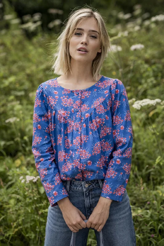 Fibre Mood Ermine Blouse Stylish Women's Neon