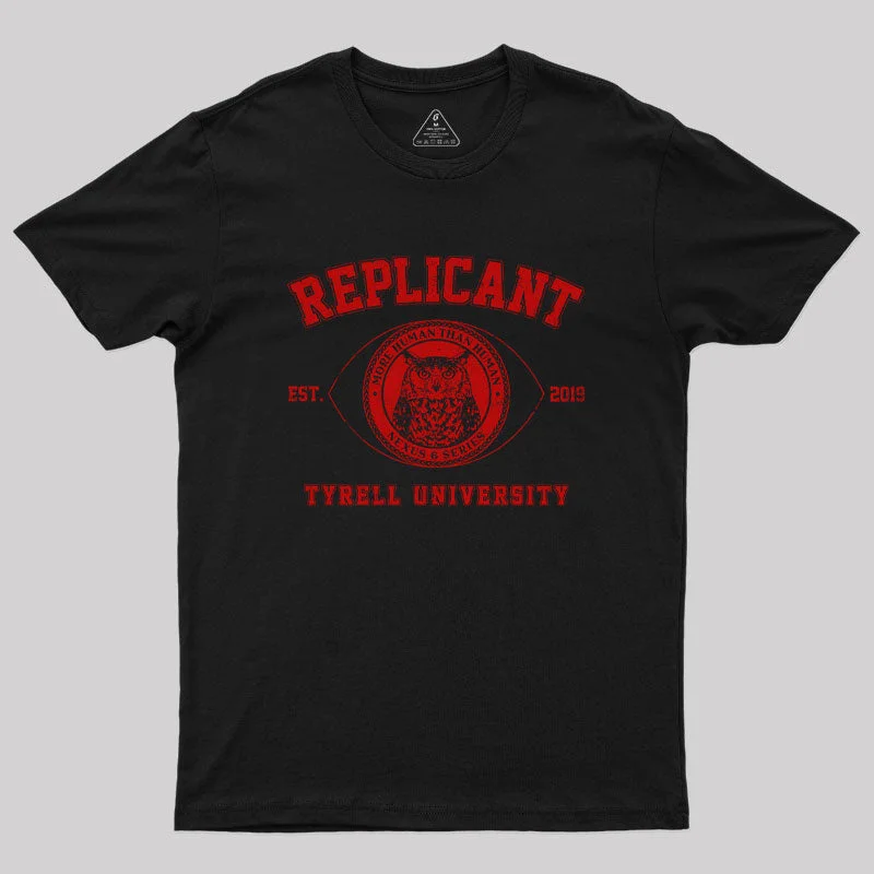 Replicant University Geek T-Shirt Luxurious Women's High -  end