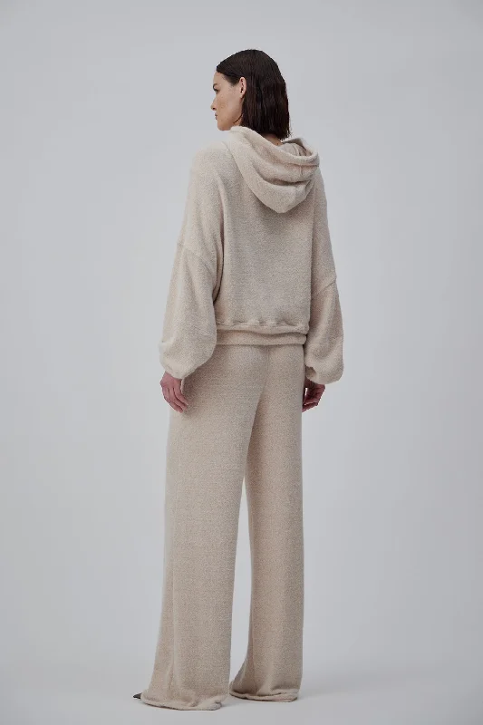 OVERSIZE JOGGER PANTS IN BEIGE MELANGE