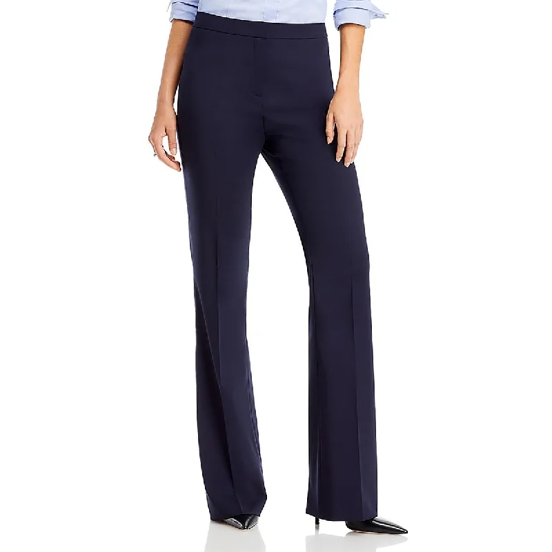 Womens Wool High Rise Bootcut Pants