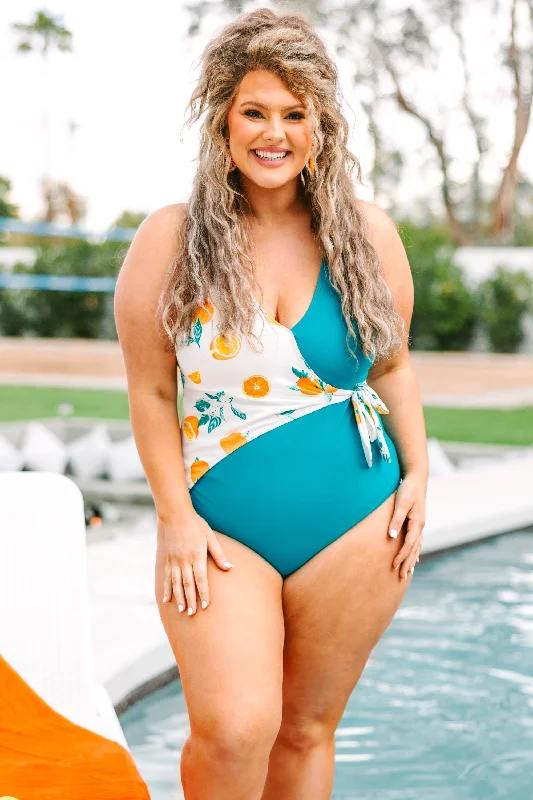 Sun On My Mind Swimsuit, Teal