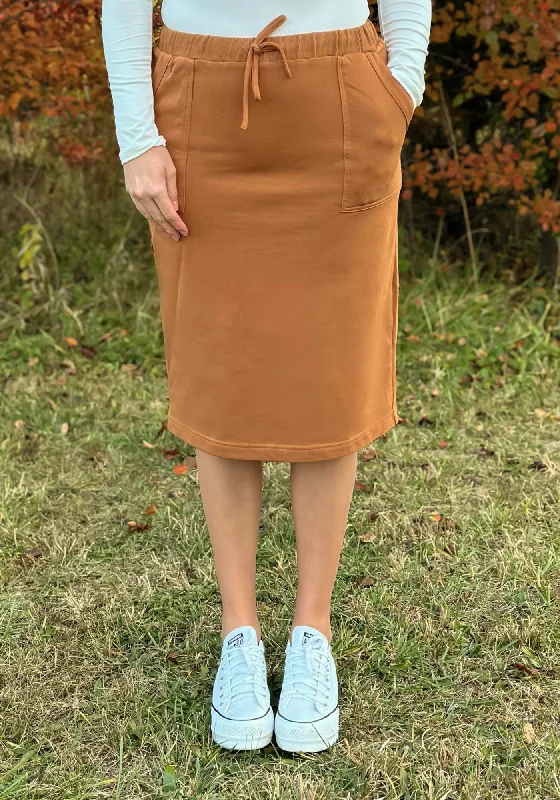 Micah Lounge Skirt in Terracotta