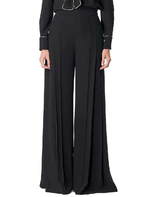 Carolina Herrera Pleated High Waist Wide Pant