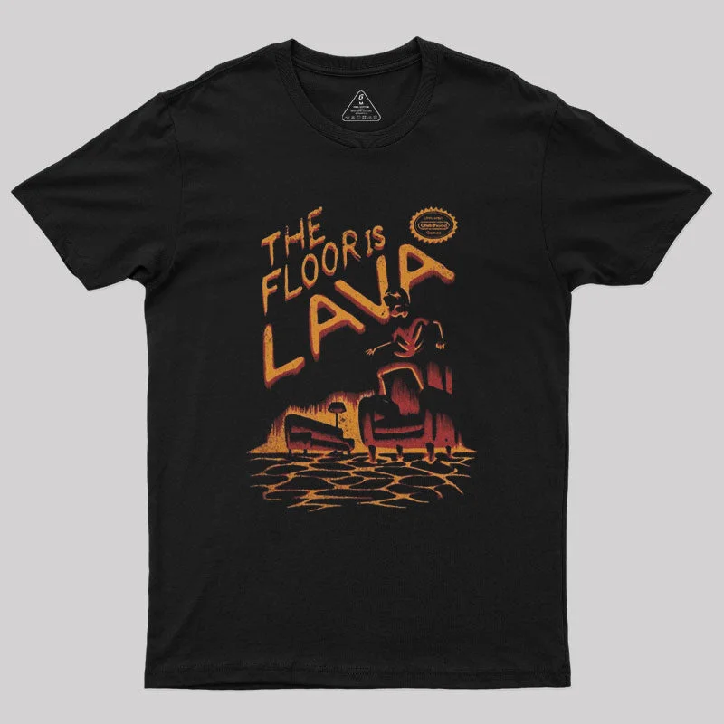 The Floor Is Lava Nerd T-Shirt Sleek Women's 