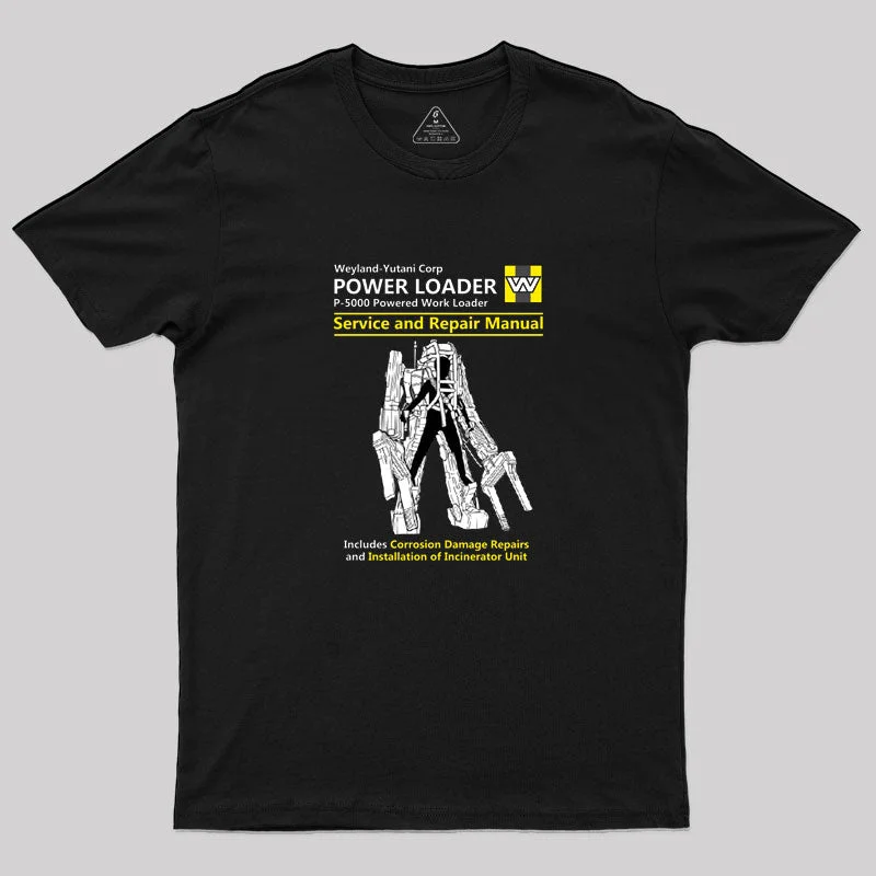 Power Loader Service and Repair Manual Geek T-Shirt Athletic Women's 