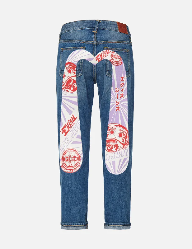 Daruma and Kamon Daicock Boyfriend Jeans