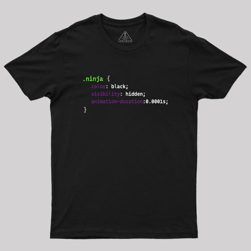 Ninja Code T-Shirt Laid - back Women's Style