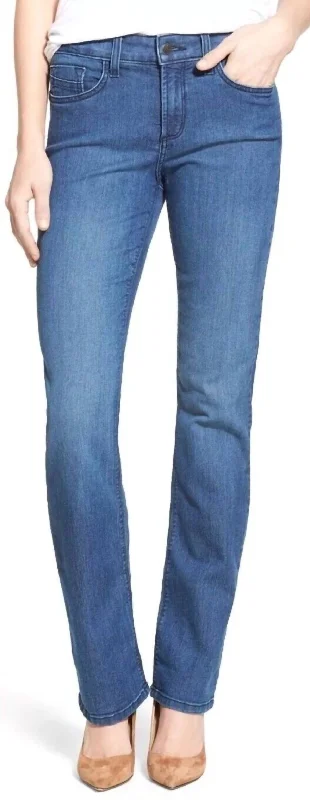 Marylin Yucca Valley Straight Leg Jeans In Blue