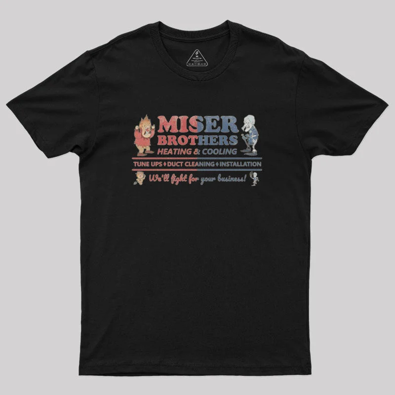 Miser Brothers Heating and Cooling Geek T-Shirt Dapper Women's 1920S