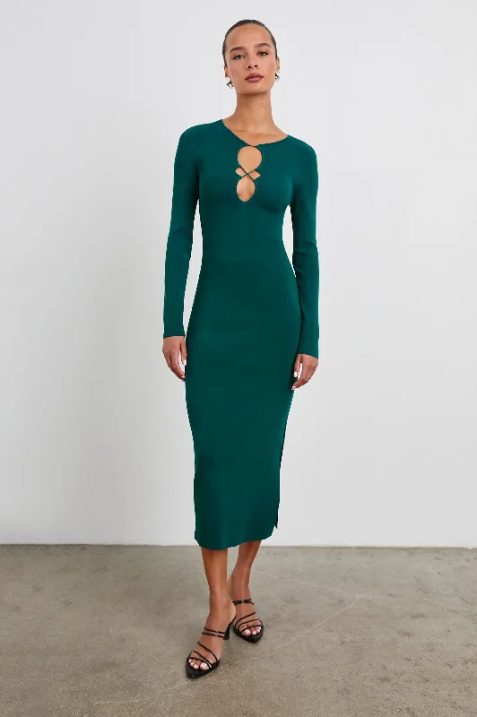 SOLMA DRESS - EVERGREEN