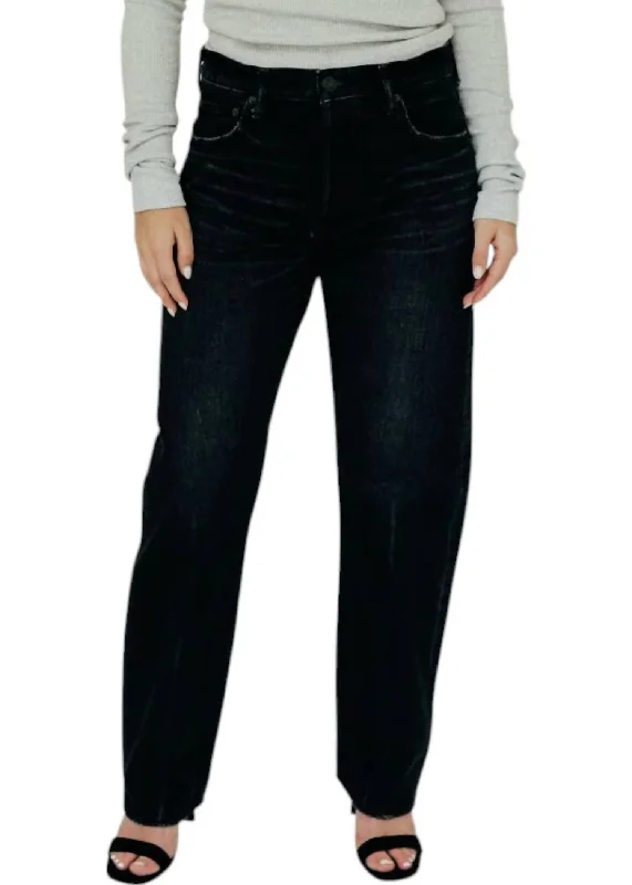 Murrieta Wide Straight Jeans In Black