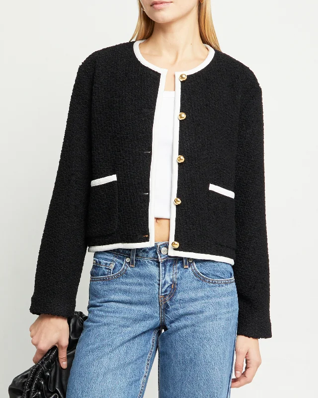 Joe Relaxed-fit Cropped Jacket Monochromatic All - in - one