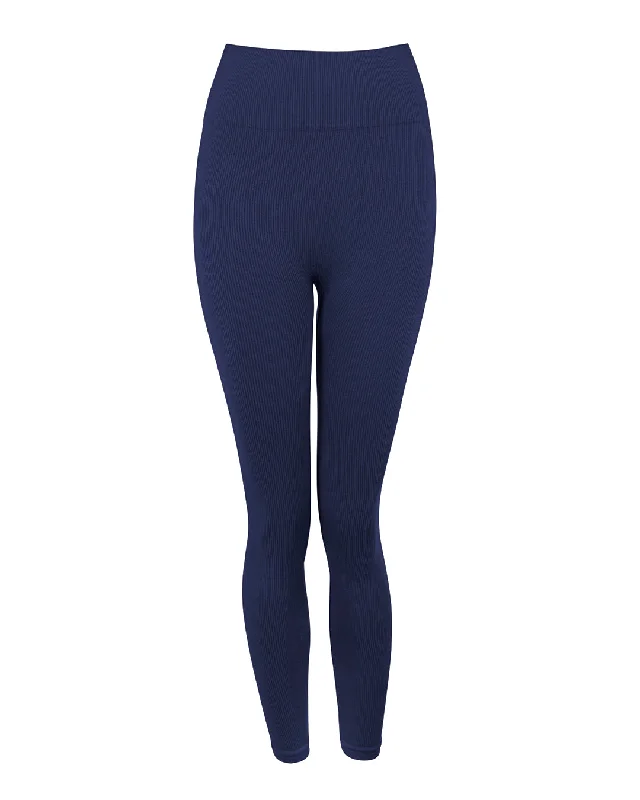AWAKEN Ribbed Leggings | Eclipse Geometric