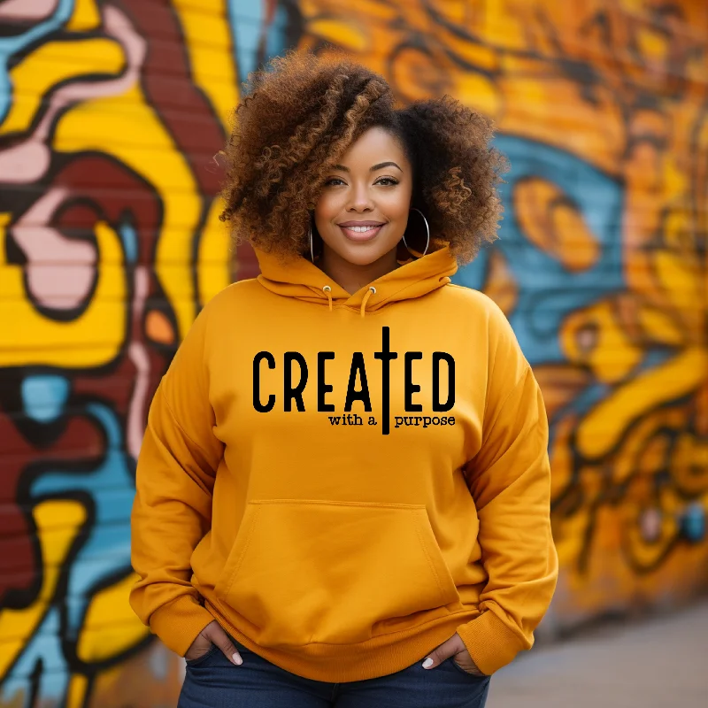 Created With A Purpose  Bright Colors Hoodie French