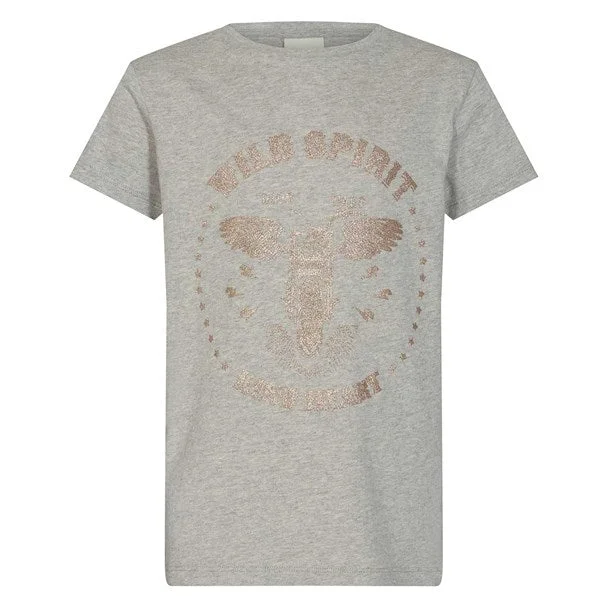 Sofie Schnoor Grey Melange Felina T-shirt Cozy Women's Winter