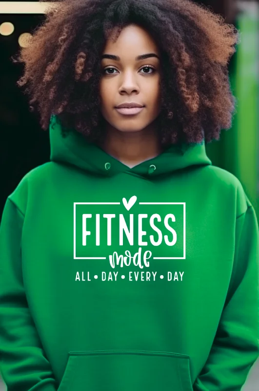 Fitness Mode Bright Colors Hoodie European
