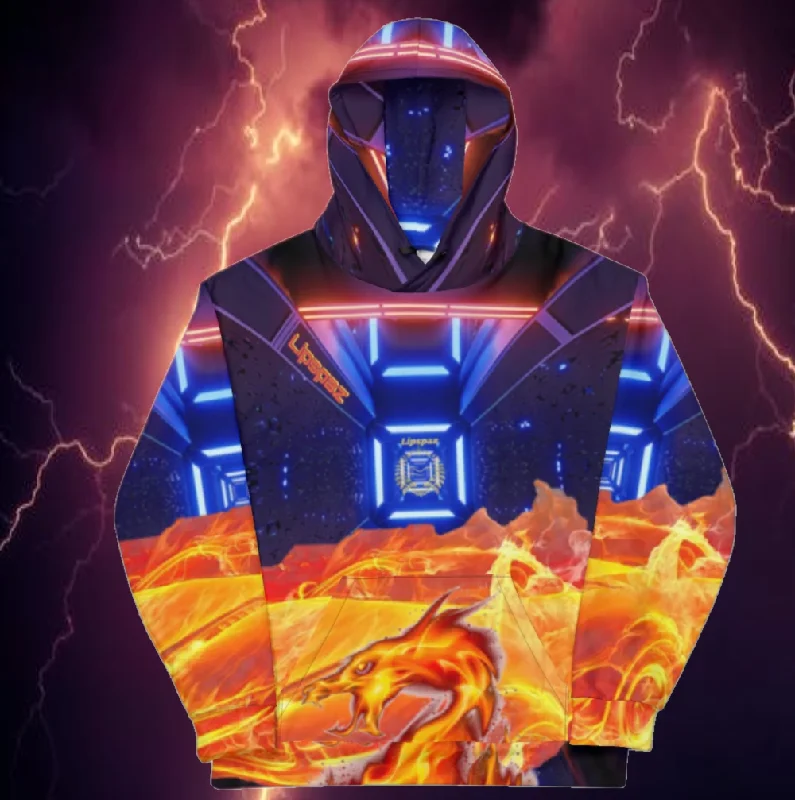 Space Fire Hoodie Australian Beach