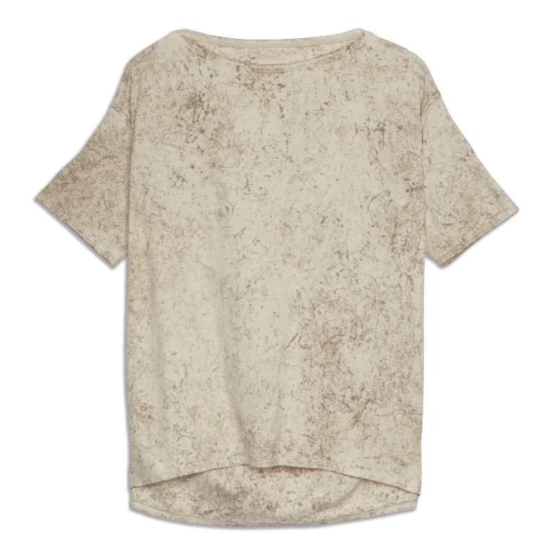 Back In Action Short Sleeve Shirt - Resale Sleek Women's Metallic