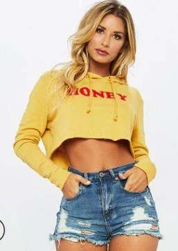 Autumn and winter cross border European and American long sleeve honey printed women Hoodie sweatshirt Preppy Women's College