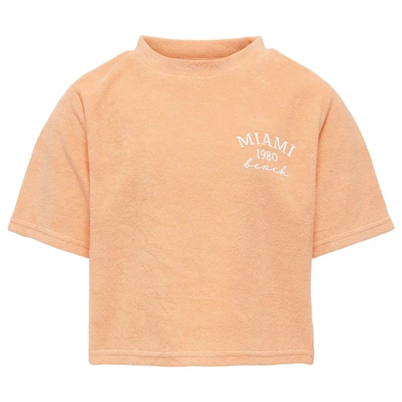 Kids ONLY Orange Chiffon Lelu Sweat Top Cool Women's Skate