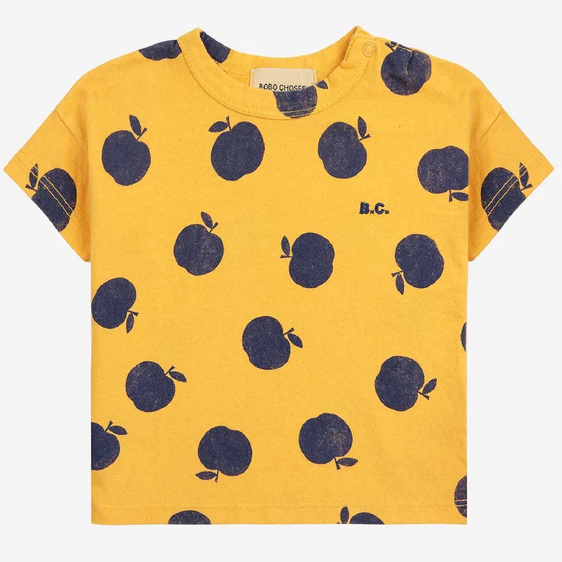 Bobo Choses Yellow Poma All Over Yellow T-Shirt Monochromatic All - in - one
