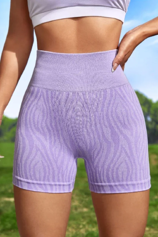 Wide Waistband Slim Fit Active Shorts Traditional Women's Wool