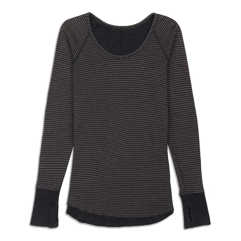 Open Your Heart Long Sleeve Shirt - Resale Monochromatic All - in - one