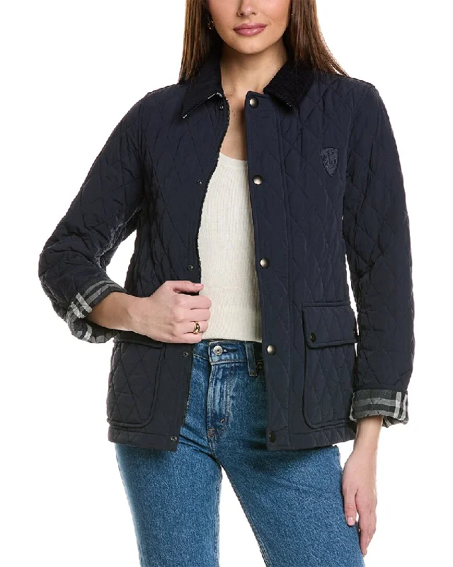 Burberry Logo Quilted Jacket Australian Beach