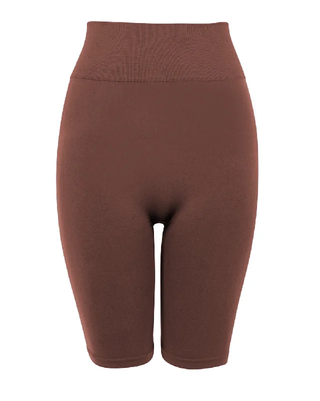 OPEN MINDED Shorts | Maroon Minimalist Women's Casual