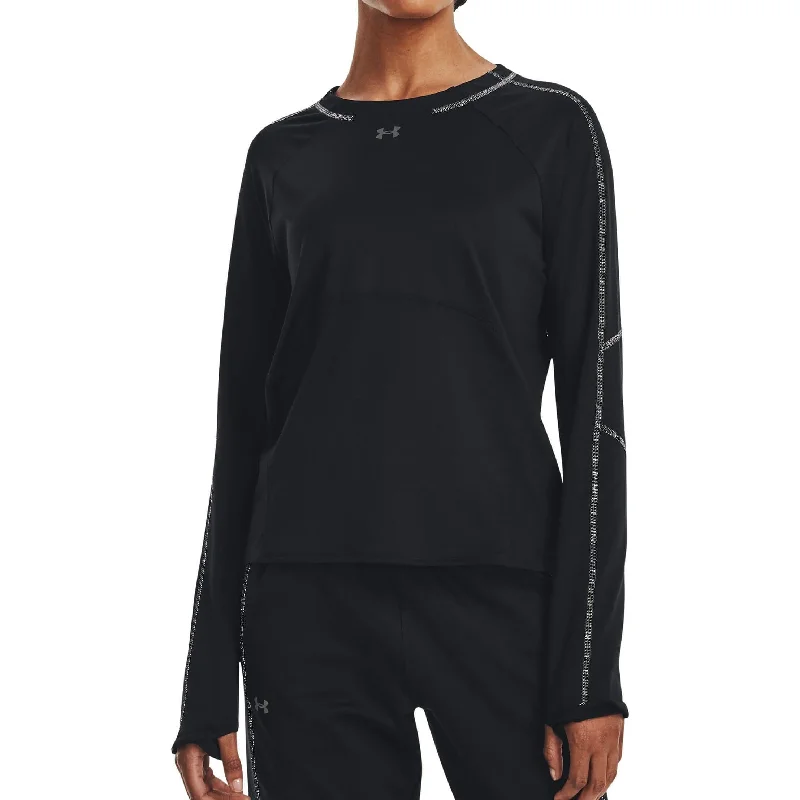 Under Armour Cold Weather Womens Running Sweatshirt - Black Feminine Women's Soft 