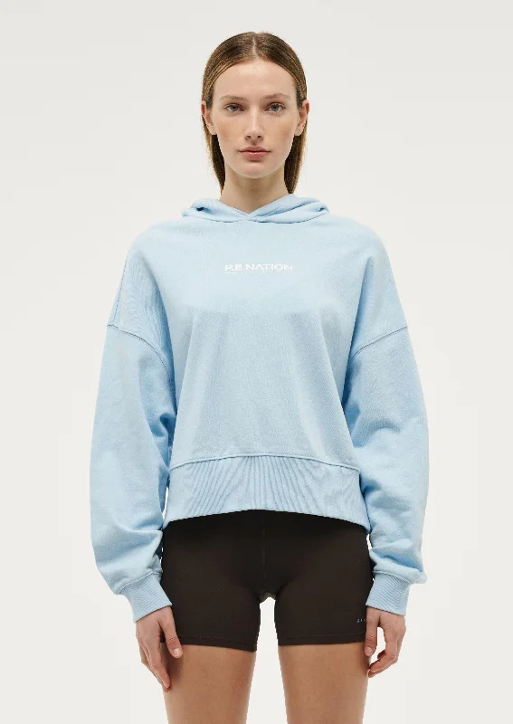 TRANSITION HOODIE IN SKY BLUE Sharp Women's Italian