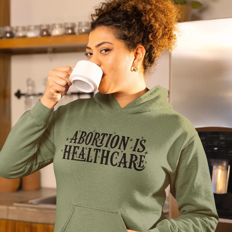 Abortion Is Healthcare Unisex Hoodie Sleek Women's Metallic